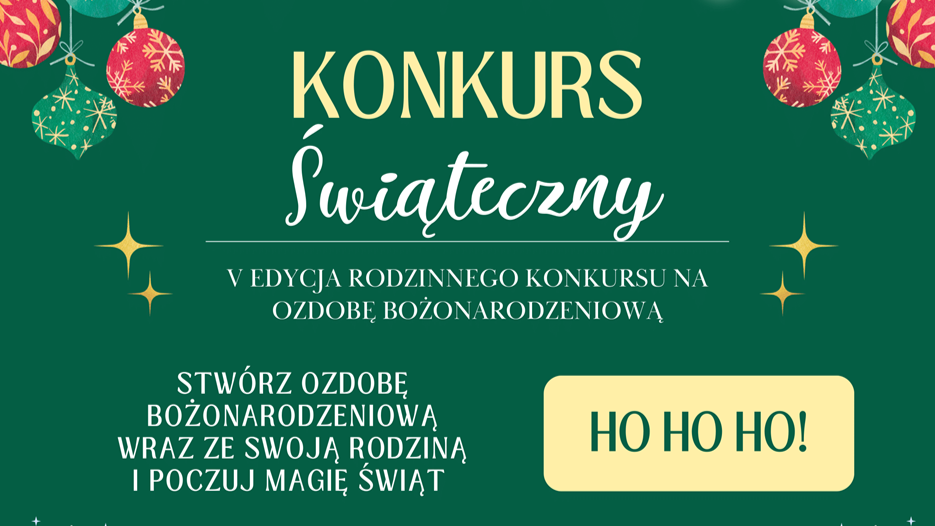 V edycja rodzinnego konkursu na ozdobę bożonarodzeniową