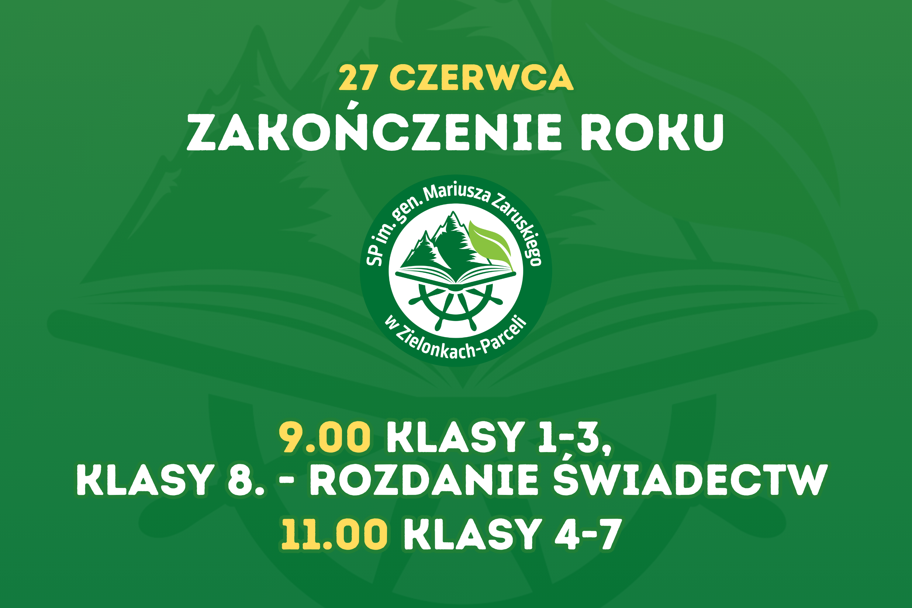 Zakończenie roku szkolnego