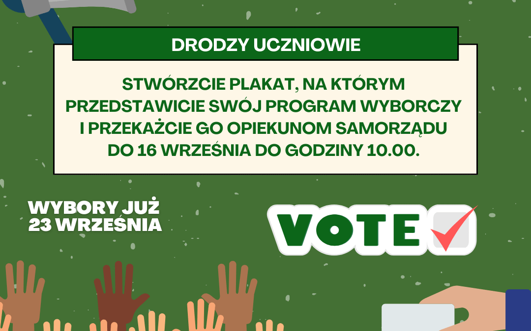 Wybory do Samorządu Uczniowskiego